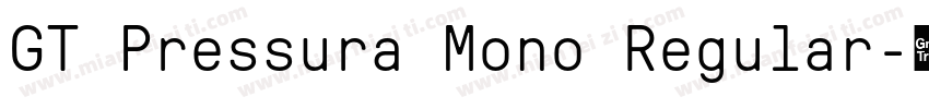 GT Pressura Mono Regular字体转换